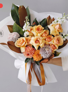 BITEOLOGY【特别的爱】F003新品花艺鲜花玫瑰花束北京同城配送