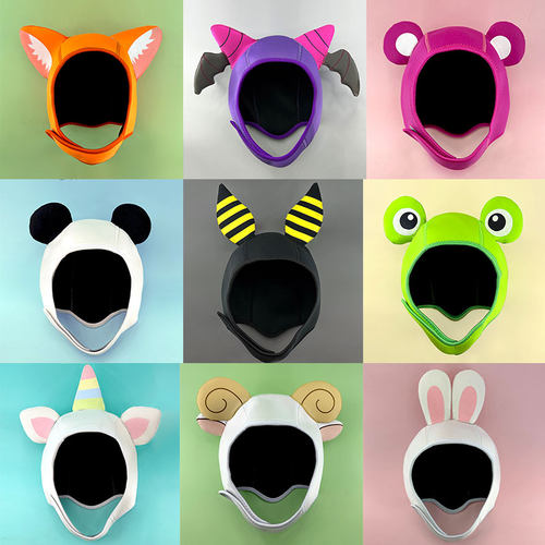 卡通动物可爱潜水帽浮潜帽游泳帽