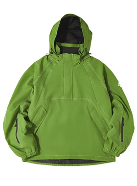 LITAN 2025绿色单双板连帽滑雪服防风防水外套雪裤两件套公园款