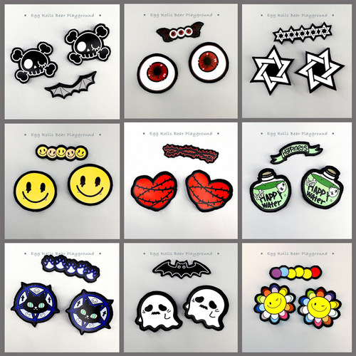 滑雪防冻贴暗黑个性冬季滑雪户外运动贴布脸贴鼻贴套装防冻伤护脸