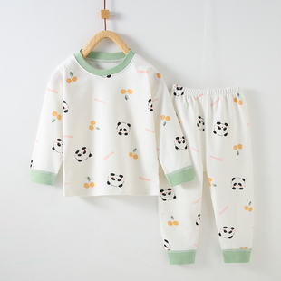 儿童a类全棉睡衣宝宝秋衣秋裤打底内衣秋季套装女童男孩家居服春