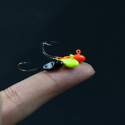 迷你微物冰钓软虫路亚铅头钩
