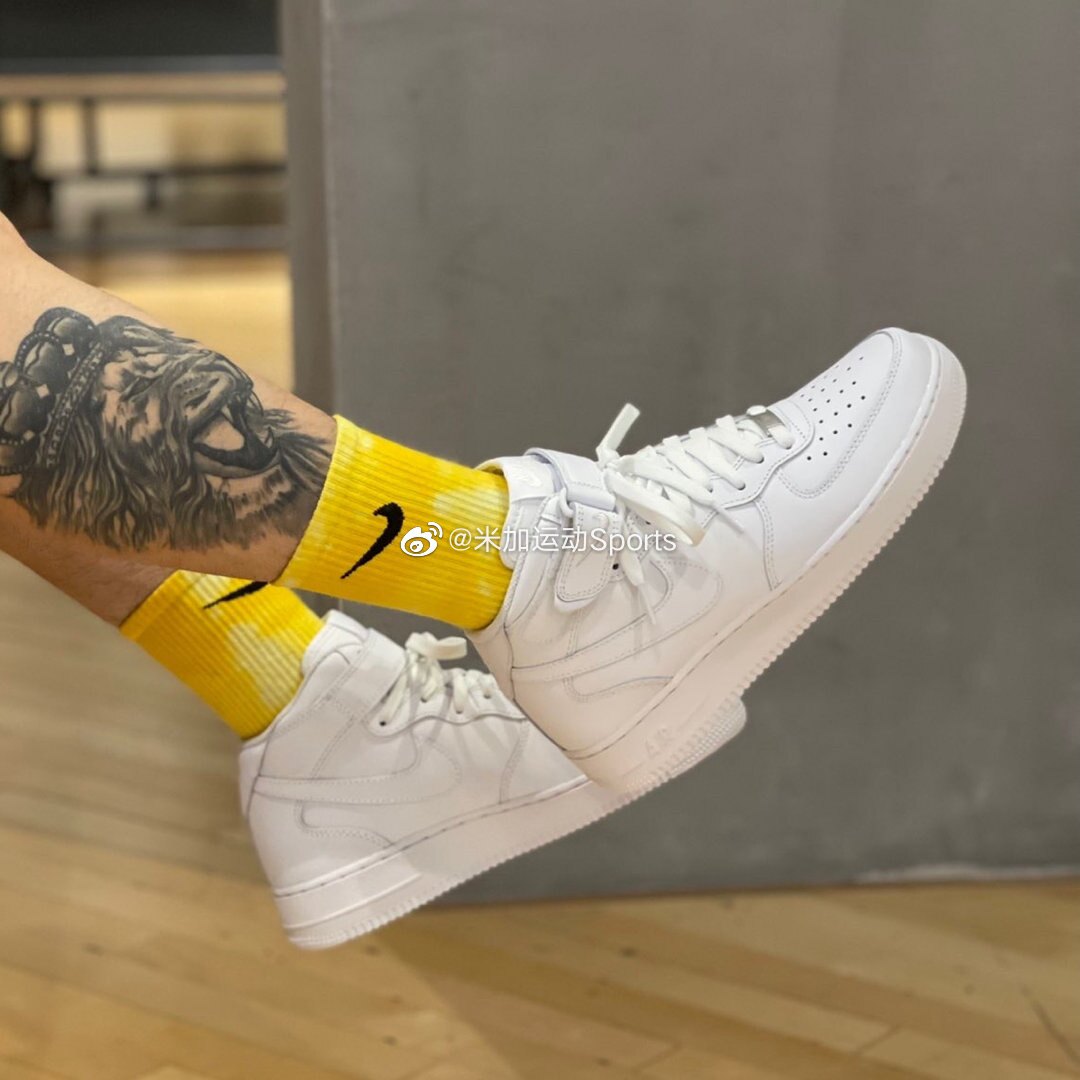 Nike/耐克空军一号高帮纯白板鞋