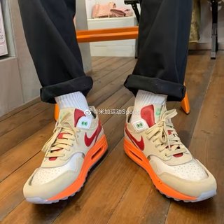 Nike/耐克 Air Max 1 Clot陈冠希死亡之吻联名跑步鞋DD1870-100