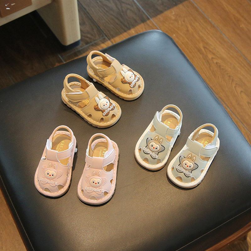 儿童凉鞋包头夏季0-1岁叫叫鞋1-2岁女童婴儿学步鞋带灯男宝宝鞋潮,童鞋/婴儿鞋/亲子鞋,婴儿步前鞋/袜鞋,淘宝优惠券,粉丝福利购,淘宝优惠卷