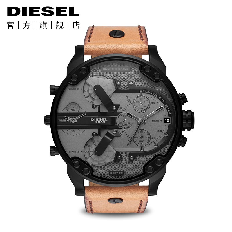 Diesel/µÏÈüÊÖ±íÄÐ THEDADDIEϵÁÐ ËÄÊ±ÇøÏÔÄбí ×°¼×ͻϮ DZ7406