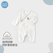 考拉鼻鼻婴儿衣服纯棉连体衣春装 超萌睡衣宝宝哈衣爬服摇摇木马