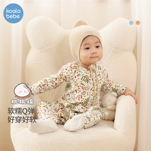 【清仓款】考拉鼻鼻婴儿长袖连体衣春秋季宝宝爬服哈衣睡衣森之旅
