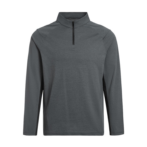 GYMANT肌肉蚂蚁秋季新款运动健身衣休闲挺阔深灰色男立领长袖T恤