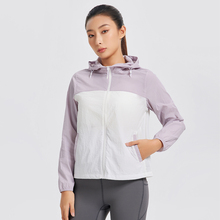 GYMANT肌肉蚂蚁夏季新品户外轻盈凉感白色外套女连帽单层防晒风衣