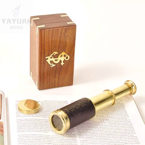 进口黄铜复古风伸缩单筒儿童礼物