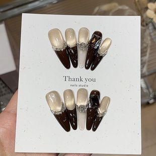 纯手工暮色之信高级气质风精致红法香槟猫眼链条方钻K9细狗穿戴甲