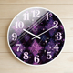 哥特少女挂钟紫格纹星光甜酷暗黑蕾丝静音走时卧室客厅家装 饰钟表