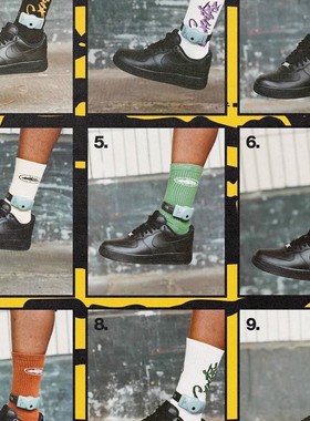 Corteiz球袜棉袜袜子欧美明星同款搭配UKDRIPDRILL嘻哈说唱街头