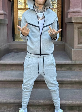 运动卫衣套装UKDRIPDRILL欧美明星同款NBA街头