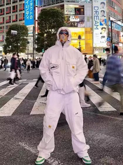 Corteiz Cargo Set Same Style as Western Celebs UK Drill Straight Leg Loose Techwear Casual Streetwear