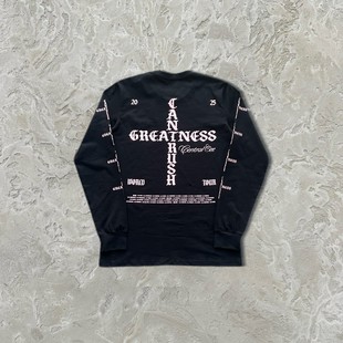 Central cee巡回主题演唱会周边圆领长袖打底衫卫衣欧美明星同款