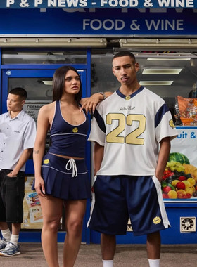 Broken Planet夏季球衣短袖套装发泡印花欧美明星同款休闲运动