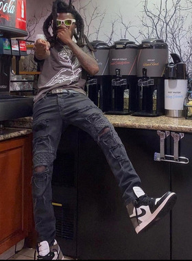 SYTM FOG小众潮牌新款GALLERY DEPT ATK联名款宽松休闲短袖T恤男