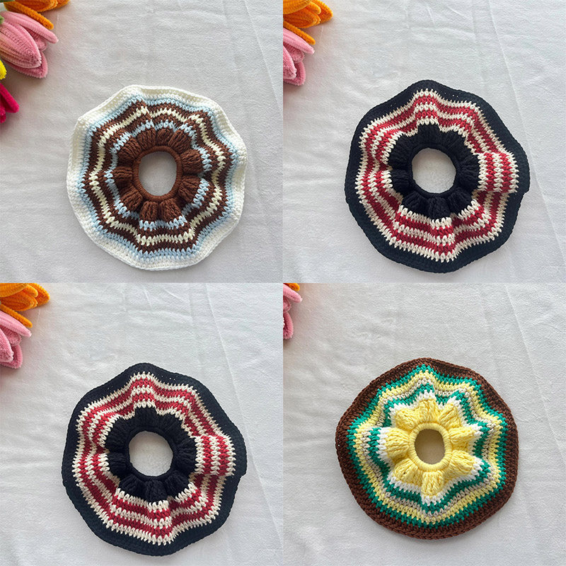 miu系同款发圈手工钩针编织发饰