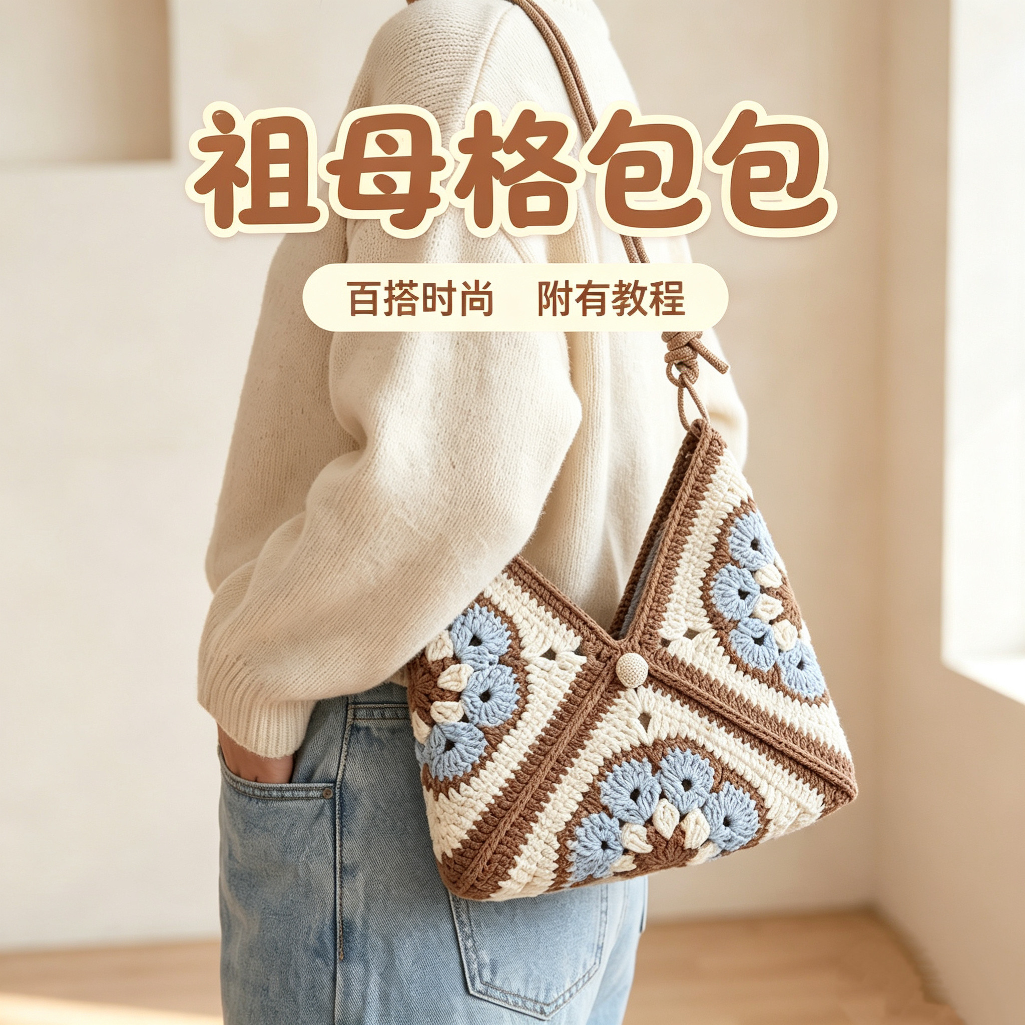 祖母格钩针材料包附教程