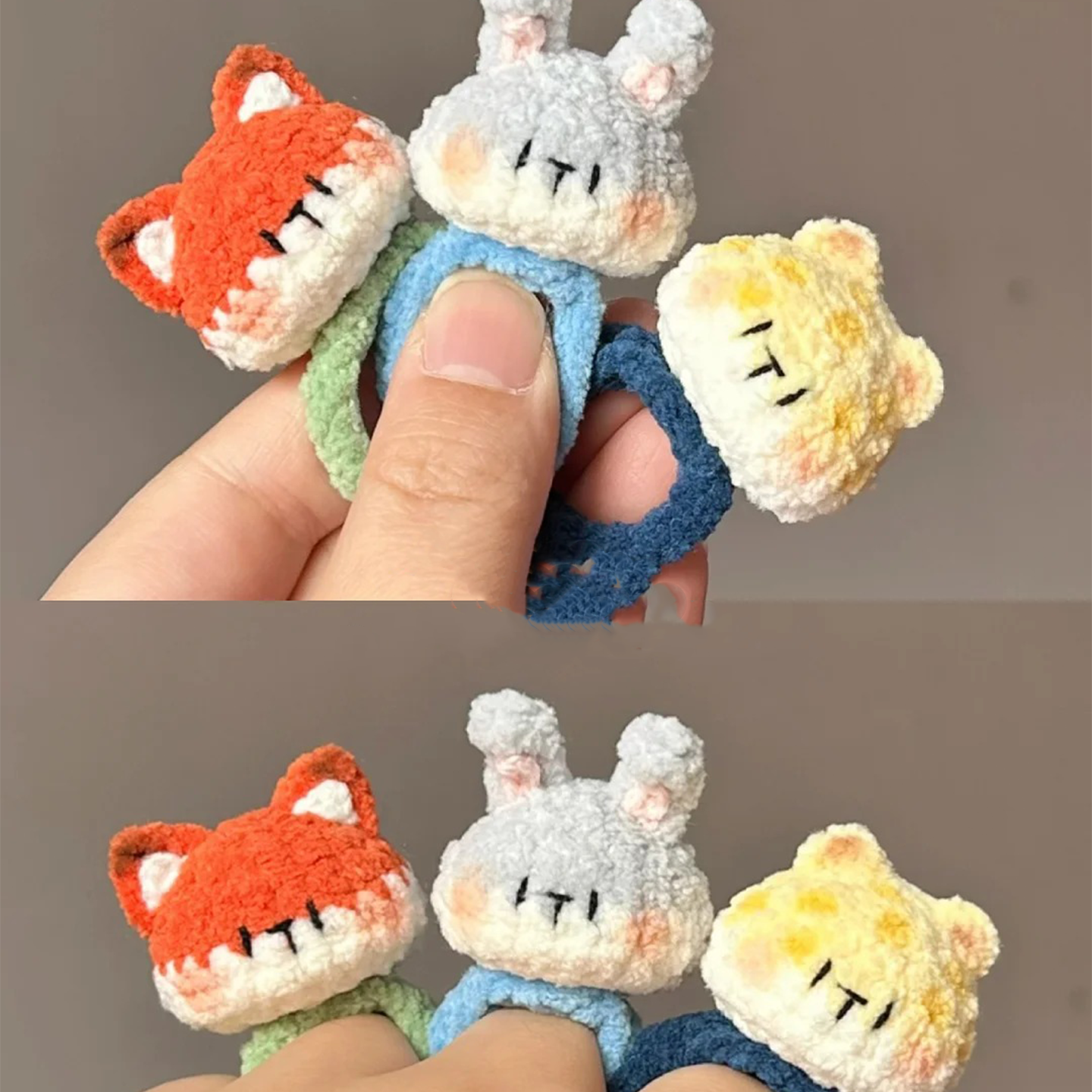 疯狂动物城系列小戒指手工钩织毛线可爱创意周边送朋友DIY材料包,服饰配件/皮带/帽子/围巾,DIY编织材料包,淘宝优惠券,粉丝福利购,淘宝优惠卷