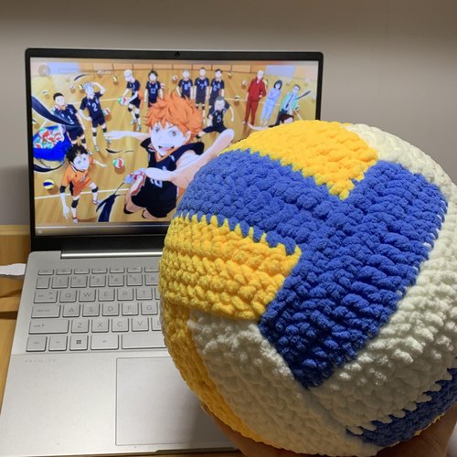 手工diy编织排球少年毛线钩针