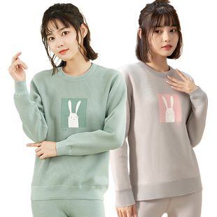 保暖内衣女纯棉加绒加厚套装初中高中学生中大童女孩保暖衣可外穿