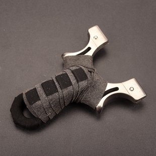 新款 高精度大威力成年人专用平瞄不锈钢弹弓扁皮筋8020弹弓