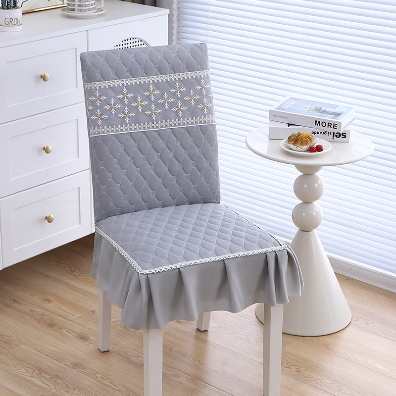 连体全包椅子套罩简约防滑餐椅套