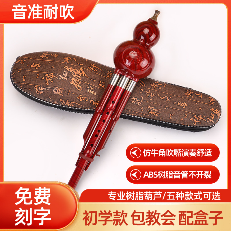 葫芦丝C调降B调儿童初学小学生专用演奏型葫芦丝成人七孔民族乐器