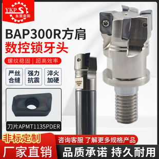 抗震锁牙头钨钢合金刀杆数控加工BAP300R锁牙式 刀头APMT1135刀片