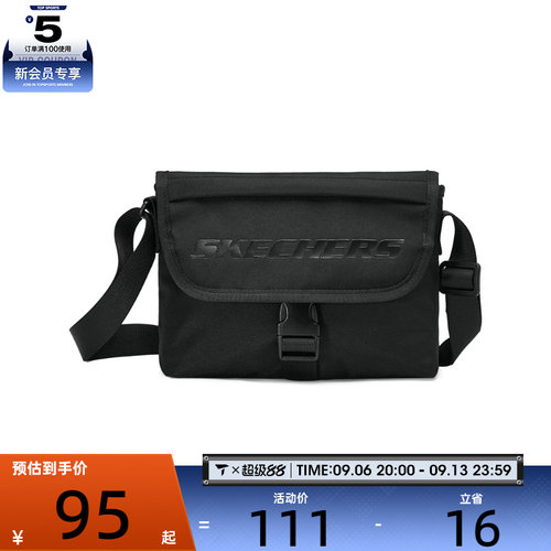 SKECHERS斯凯奇男女运动休闲单肩包L124U067-0018