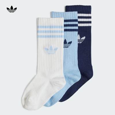 adidas Originals阿迪三叶草2024男小童CREW SOCK 3P袜子IS0681