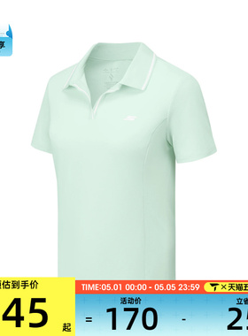 SKECHERS斯凯奇女子运动休闲短袖T恤P225W142-01XB