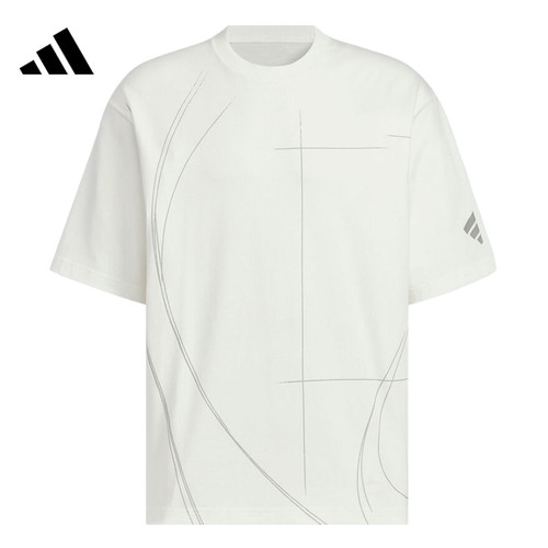 adidas阿迪达斯男子运动休闲短袖T恤KC0126