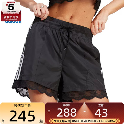 adidas阿迪达斯三叶草女子3 STRIPE SHORT运动休闲短裤II5605