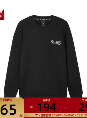 SKECHERS斯凯奇男女运动休闲套头衫卫衣L324U106-0018