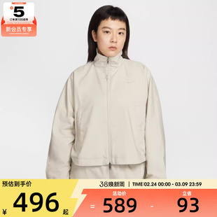 NIKE耐克女子运动休闲梭织宽松立领夹克外套IF5452-072