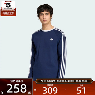 adidas阿迪达斯三叶草男子3S LS TEE运动休闲长袖T恤KT5066