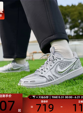 NIKE耐克女子AIR JORDAN 1低帮复古运动鞋训练篮球鞋HQ2186-002
