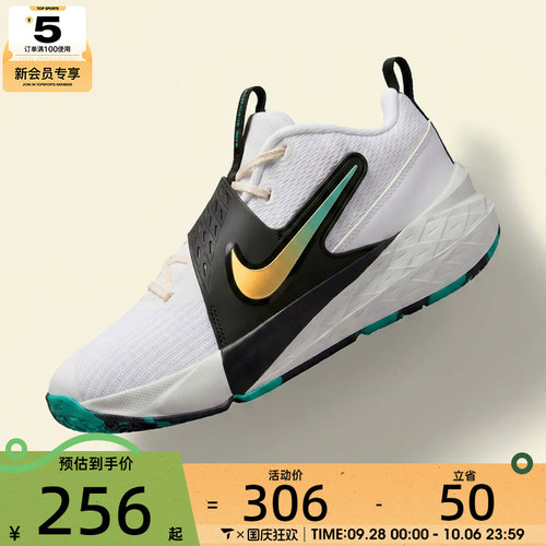 NIKE耐克大童TEAM HUSTLE D 12 (GS)运动休闲鞋HF6279-105