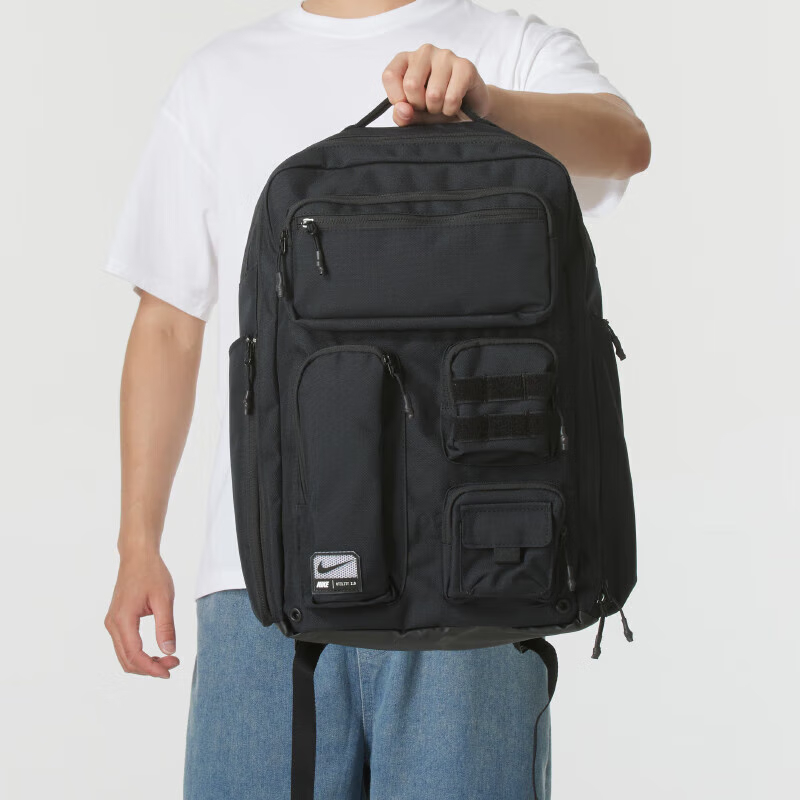 NIKE耐克男女同款拉链时尚潮流户外运动双肩包FN4173-010