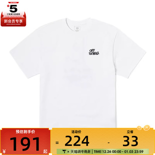 TEE运动休闲短袖 T恤VN000R60WHT GFX VANS范斯男子HANAI