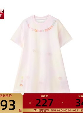 SKECHERS斯凯奇儿童运动休闲连衣裙L225G021-0594