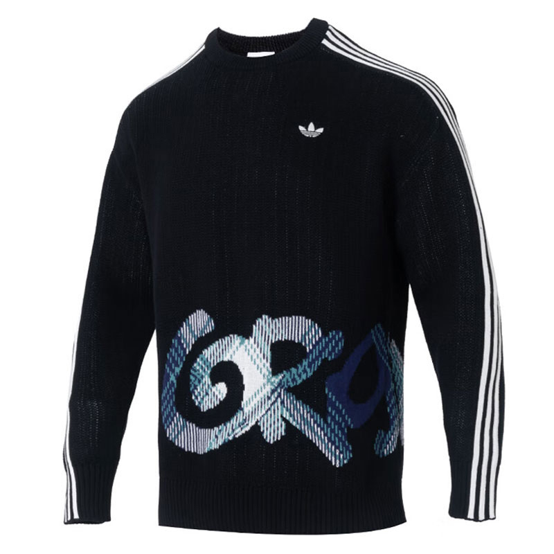adidas阿迪三叶草男子PLAIDSWEATER毛衣运动套头衫KC0110