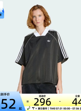 adidas阿迪达斯三叶草女子舒适复古百搭运动休闲短袖T恤KD2904