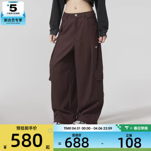 adidas阿迪达斯三叶草女子宽松大口袋工装 IA7511 风运动休闲长裤