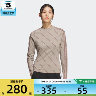 T恤KS8493 adidas阿迪达斯三叶草女子运动休闲长袖