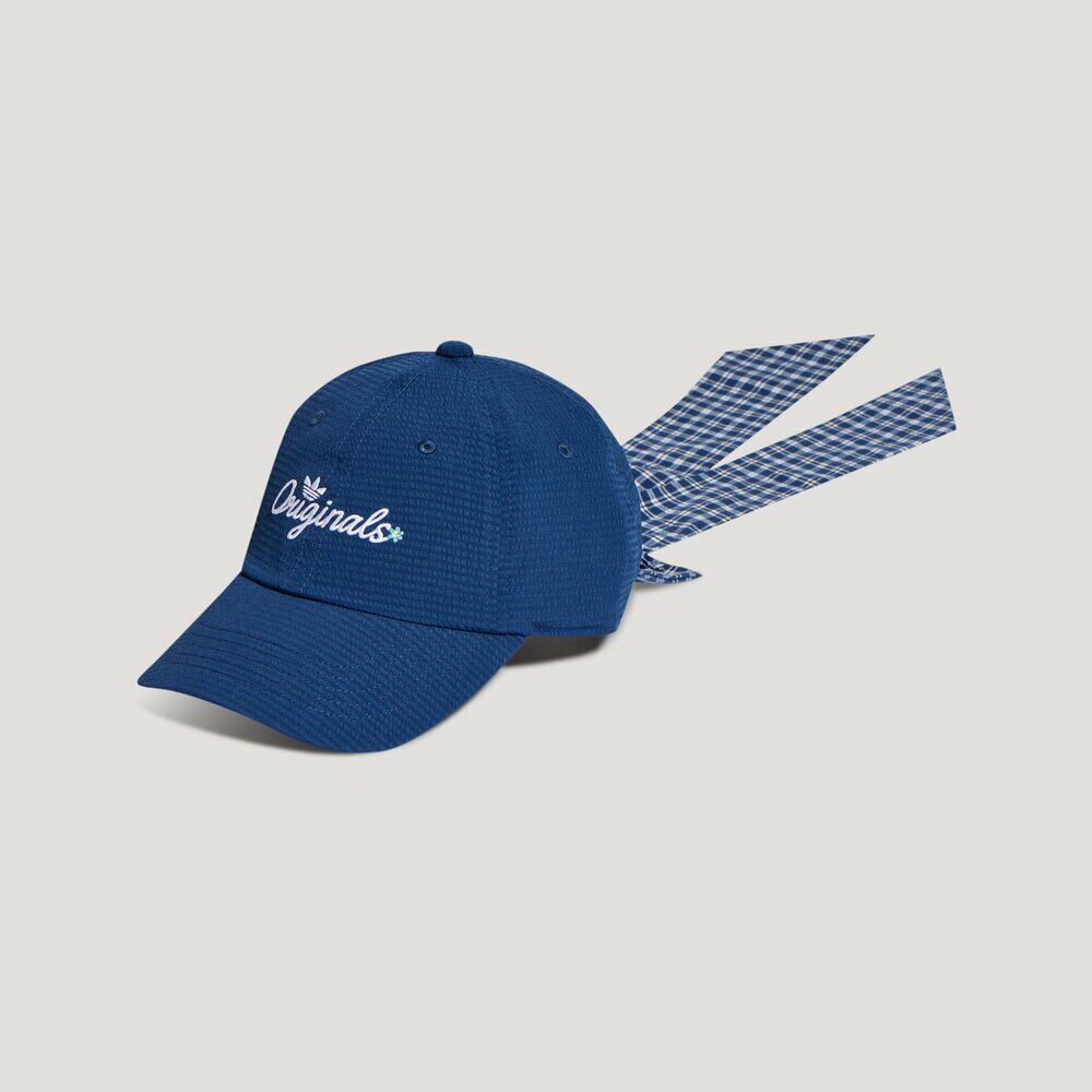 adidas阿迪达斯三叶草男女可拆卸蝴蝶结运动遮阳棒球帽帽子KX6985